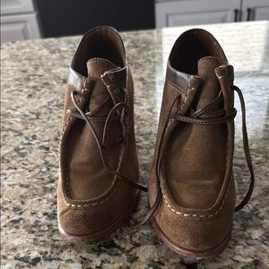Frye Brown Suede Women's lace-up Shoes
